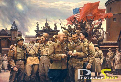 Шаблон мужской - победа 45-го